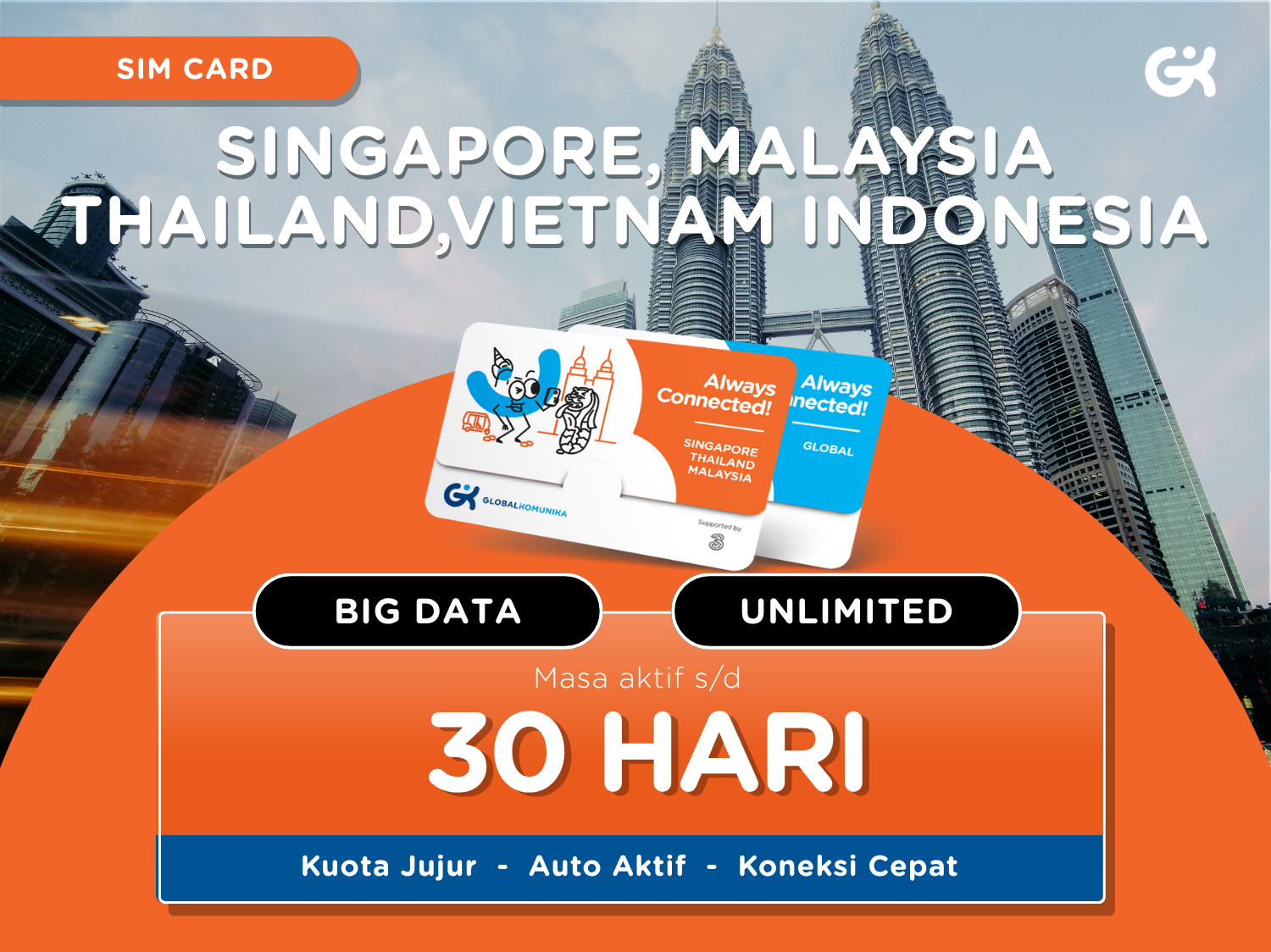 SIM Card Singapore Malaysia Thailand Vietnam – Gkomunika