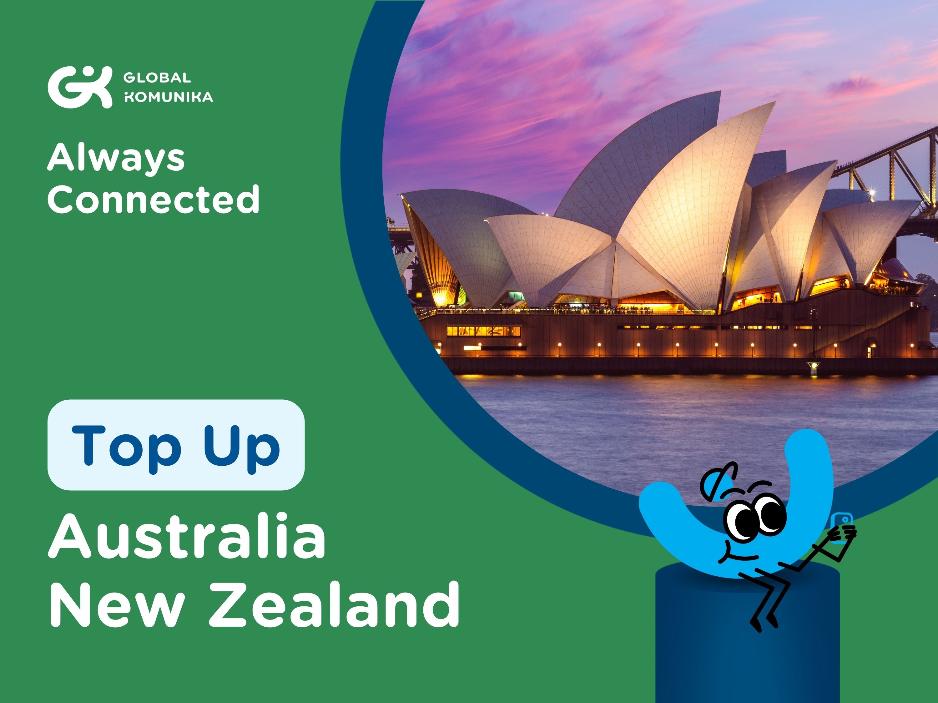 Top Up for Australia New Zealand SIM Card