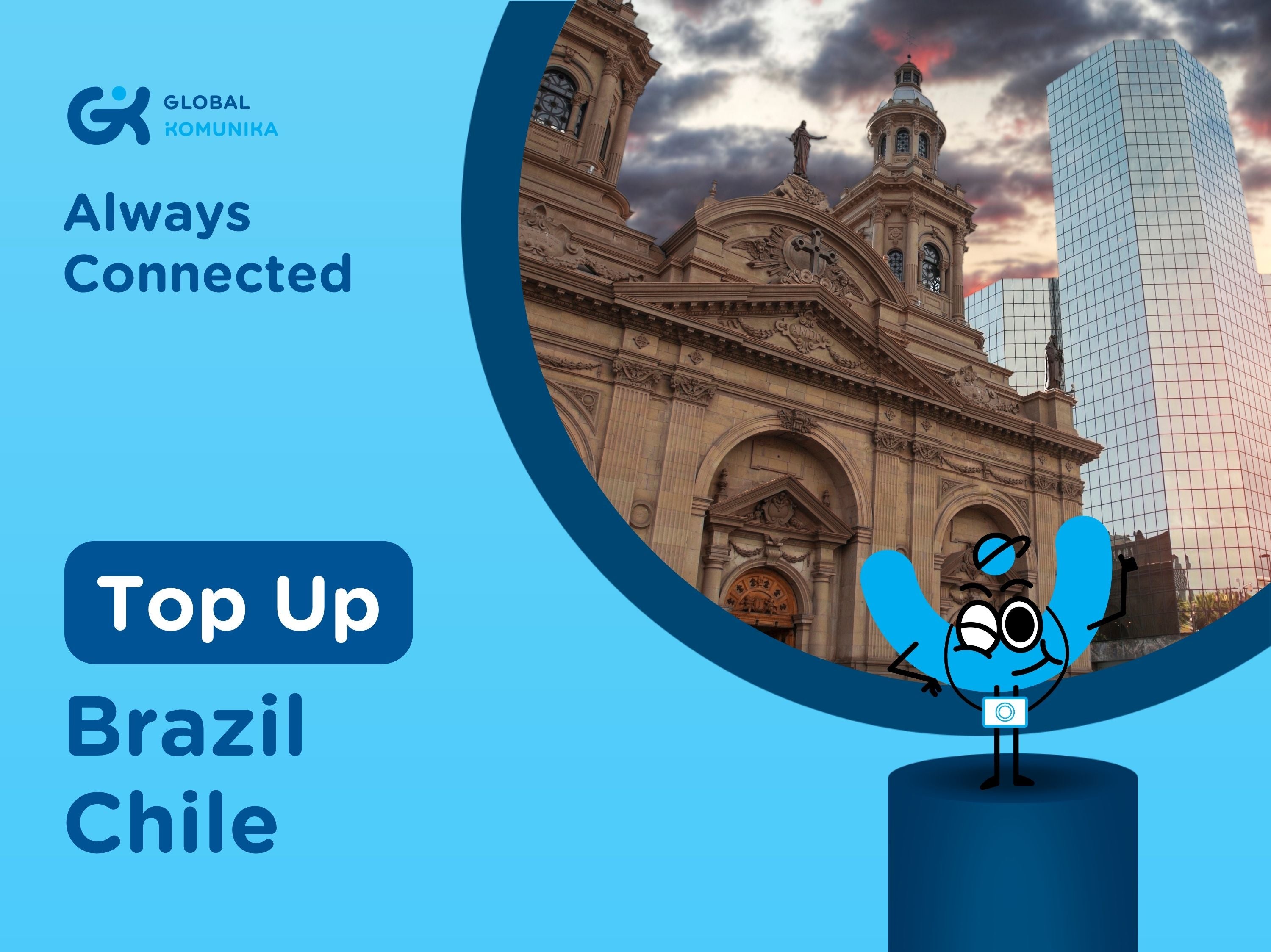 Top Up for Brazil Chile SIM Card