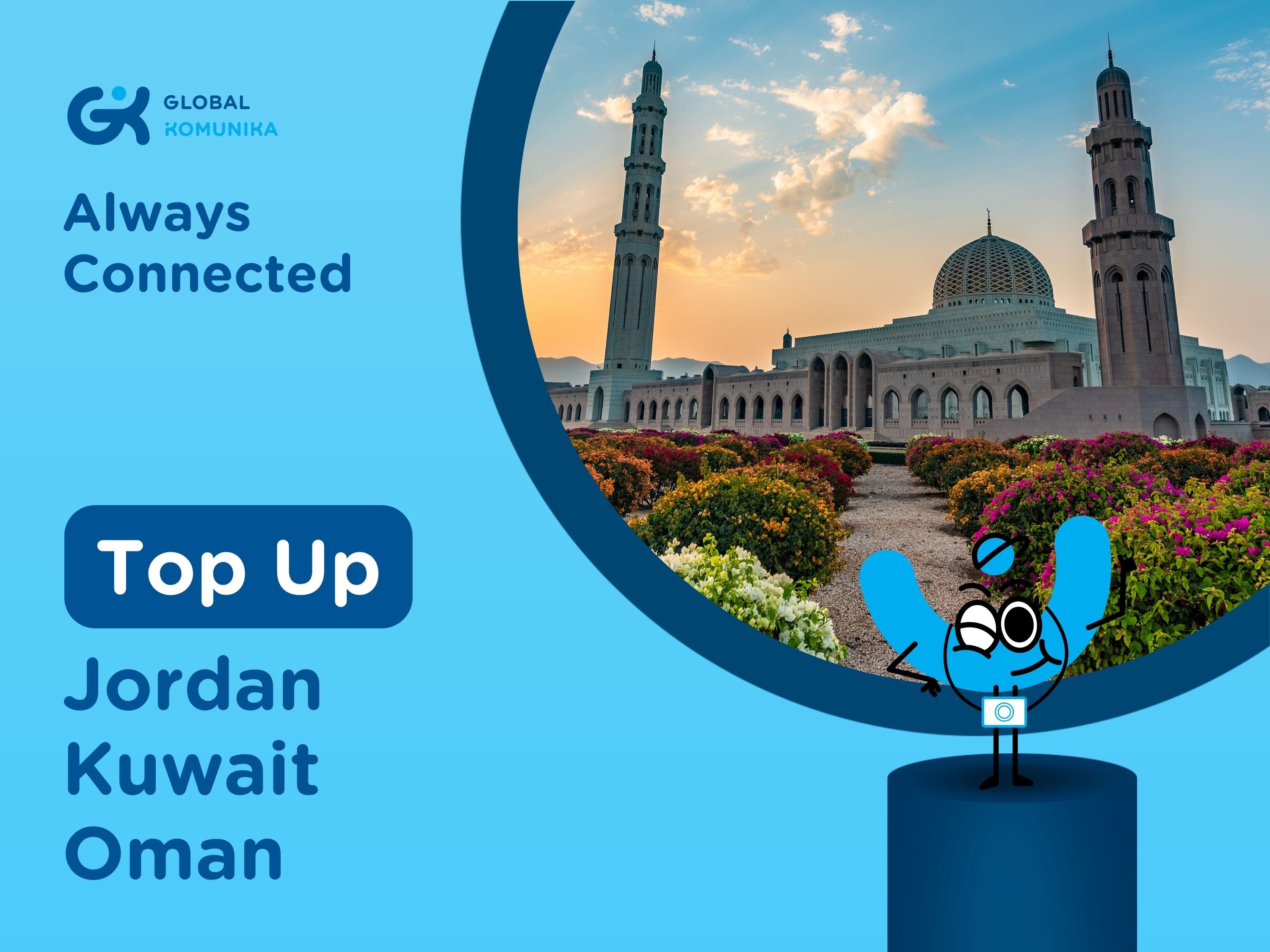 Top Up for Jordan Kuwait Oman SIM Card