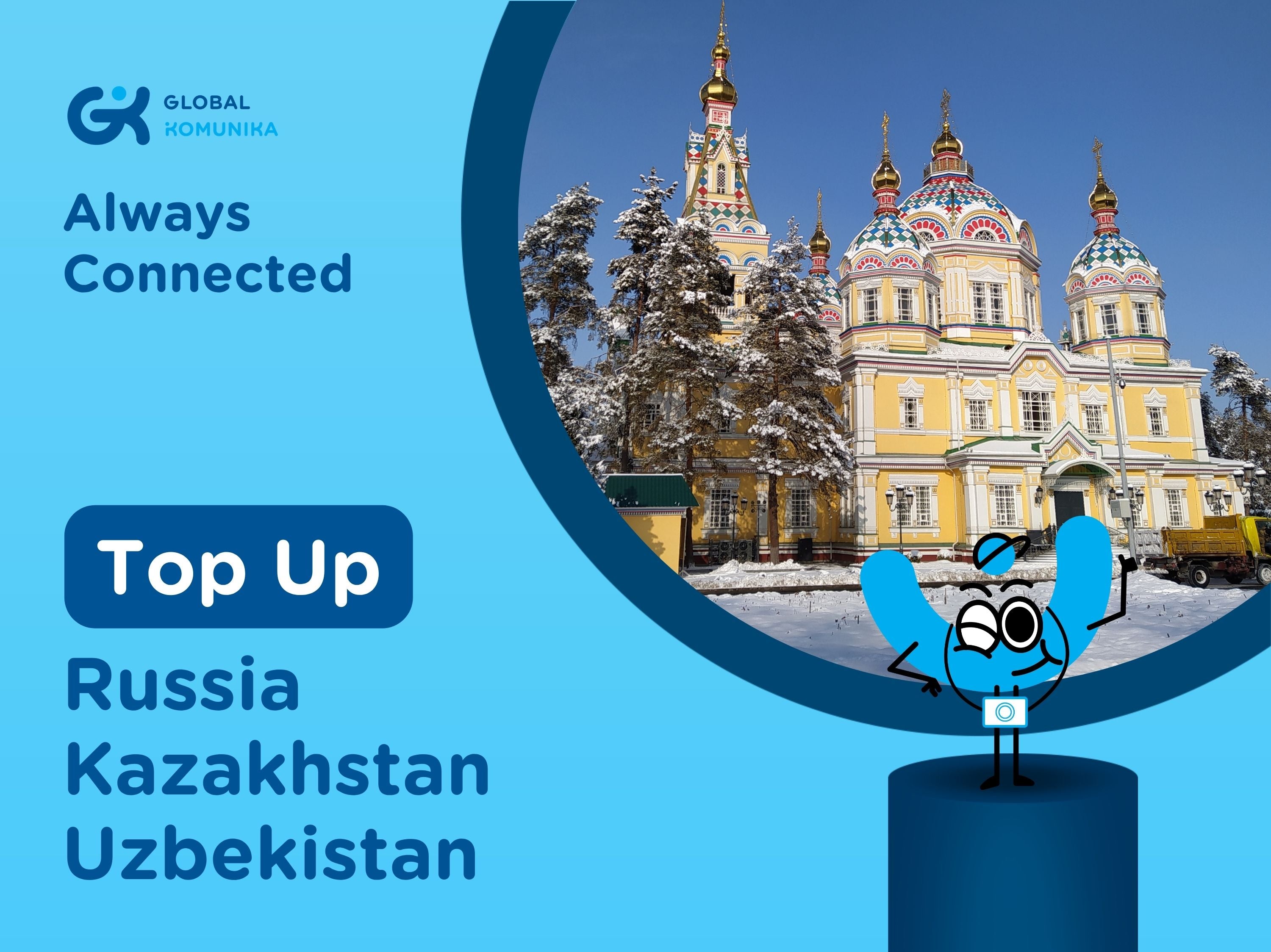 Top Up for Russia Kazakhstan Uzbekistan SIM Card